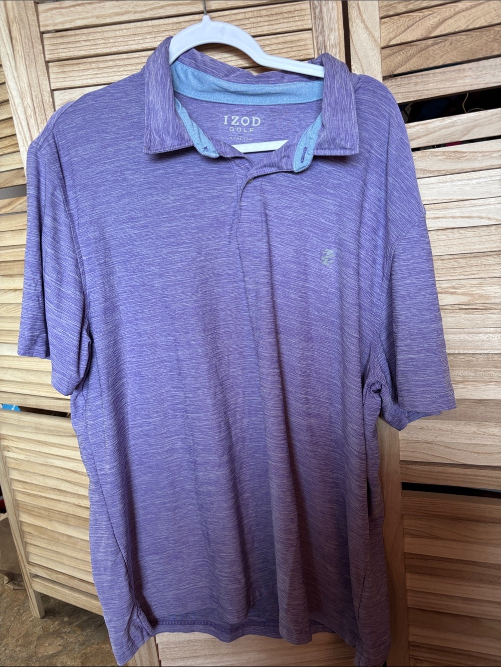 Izod Purple Heather Performance Golf Polo XL